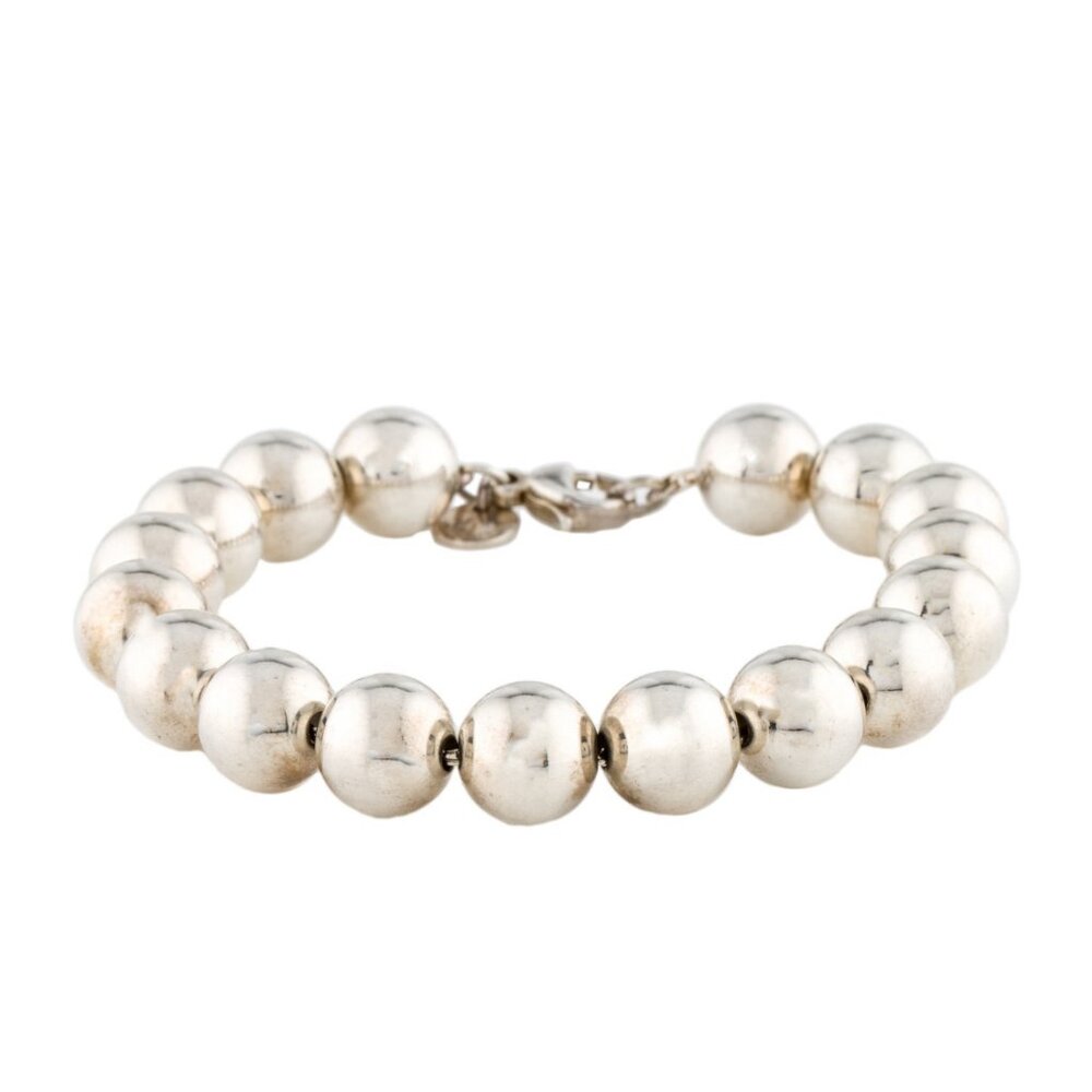 TIFFANY & CO. STERLING SILVER 925 BALL BRACELET - Picture 1 of 7